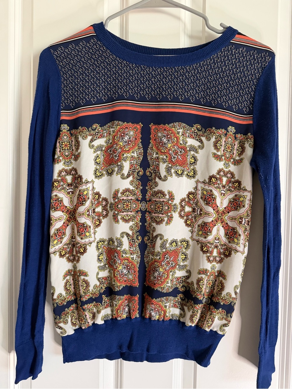41 Hawthorn Navy Blue Knit Top